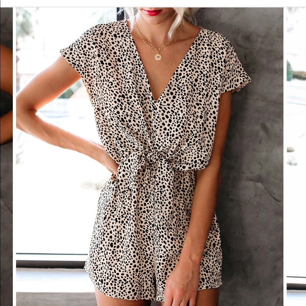 Animal Print Romper